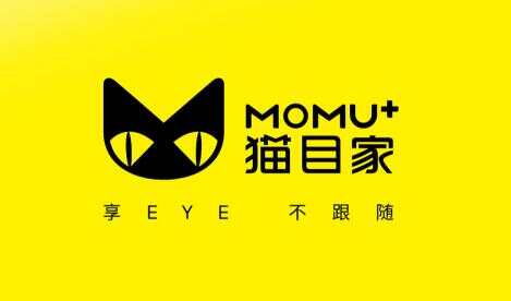品牌LOGO設計-貓目家MOMU隱形眼鏡品牌形象設計